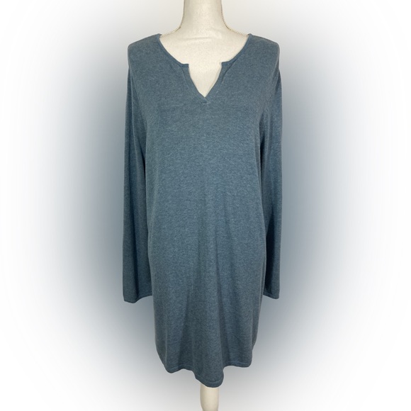 J. Jill Sweaters - J Jill Night Sky Blue Sweater Womens XL Fine Knit Long Sleeve Tunic
